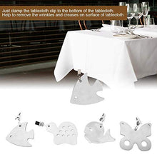 Atyhao Tovaglia Clip 4Pcs Diverse Fantasie Innovative Tovaglia in Acciaio Inox Addensato Pesi Decorazione con Clip da Tavolo in Metallo Morsetti per Cucina Tovaglie da Picnic per Feste in Giardino(B)