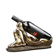 Decorazione Semplice e Creativa Artigianato in Resina Soggiorno Cucina Cast Copper Beauty Semplice e Creativo Portabottiglie, PZW
