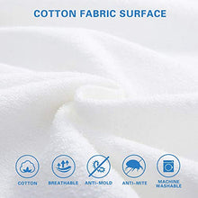 Bedecor Cotone Fodera coprimaterasso Impermeabile con Cerniera,Anti-allergia, Anti-acaro, Antibatterico (160x200+20cm)