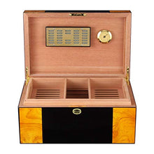 Cantine in cedro con igrometro, scatola lucida al tocco pianoforte per la casa, umidificatore per riporre circa 100 sigarette