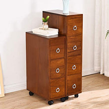 Ryyland-Home Cassapanca Stretta di Legno Solido Governo di immagazzinaggio cassetto Tipo Multistrato Angolo Mobile Limita Gap Governo di immagazzinaggio Governo di immagazzinaggio Limita