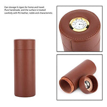 Taidda Pentola per sigari, Scatola di sigarette Mini portatile PU in pelle di cedro foderato in legno di sigaro Humidor Vaso per proteggere il sigaro Aroma puro Buon gusto 2#