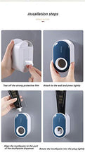 Tisi Dispenser Dentifricio Automatico Squeezer Dispenser per Bambini e Adulti Famiglia Doccia, è Montaggio a Parete Accessori Bagno con Super Sticky Ventosa (Nero)