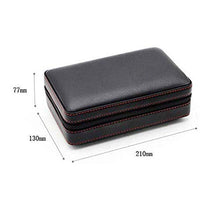 SMEJS Leggero humidor Portatile - Cigar Box in Pelle umidificatore da Viaggio Vassoio Estraibile (Color : Black)