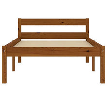 SKM Giroletto Marrone Miele in Legno Massello di Pino 90x200 cm (12.92kg)