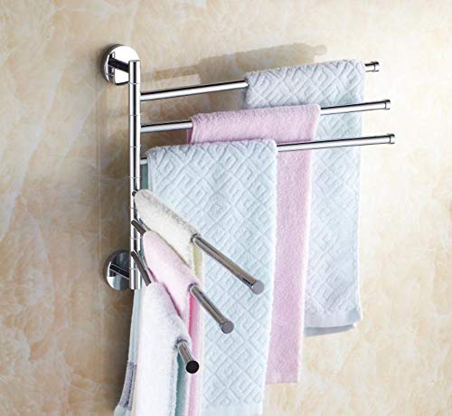 Portasciugamani in ottone cromato Portasciugamani bagno doppio ripiano portasciugamani bagno hardware accessori bagno sei bar portasciugamani