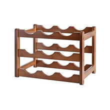 BENOHAOH Portabicchiere da Tavolo in Legno massello Portabicchieri, Lightweight Luxury Semplice Tempo Libero Multi-Spack per Il Piacere di Svago (Color : Three Layers of Twelve)