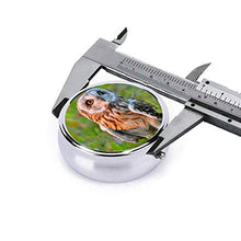 Scatola rotonda per medicina portatile, mini pillole in metallo, dispenser per pillole tascabili, borsa da viaggio, regalo per uccelli e predator