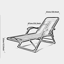 FACAZ Sedia a Sdraio Lettino da Giardino Oversize reclinabile, Patio con Cuscini Rimovibili, Lettino da Sole Portatile Supporto gravit脿 Zero 200 kg