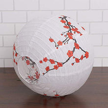 ARTFFEL Vola 5pcs Carta appesi Plum Blossom Lanterne Paralume della Lampada Festival di Primavera Decor for la Festa Nuziale di Compleanno di Capodanno (30cm) .Compleanno