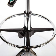 ZHJING Seggiola da Bar Tempo Libero Bar Sedie, Swivel Bar Bar Cafe Europeo Sgabello Sedile Caffetteria Bar Reception Sedia (Color : Black, Size : 63cm)