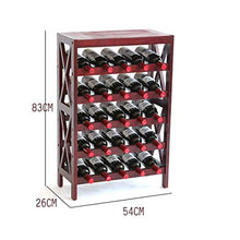 Portabottiglie per Vino Wine Rack di Legno di Vino Bottiglie Espositore Titolare di Legno di stoccaggio del Vino Free Standing con palchetti for Living Room Bar Display Scaffale per Vino