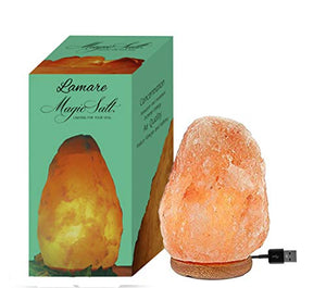 Artigianato Lampada di Sale USB dell'Himalaya Multicolor Naturale