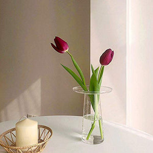 ADISVOT Vaso A Mano Vaso-Giardino Decorazione Giardino Vaso di Vetro per Famiglia O Cucina da Cucina Sala da Pranzo-7 Pollici