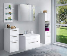 Set di mobili da bagno SANTINI 75 (5 pezzi) bianco lucido