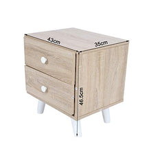 Tavolino, comodino, truciolare 43x35x46,5 cm per camera da letto, soggiorno, arredamento per la casa