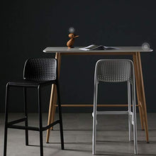 XIN CHANG LWH Sedia da Bar, Sgabello Alto con Schienale Confortevole e Traspirante Seat Adatto for ristoranti Bar Dance Lounge Salention Room Desk Sedia (Color : Brown)