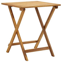 FAMIROSA Set da Bistrot 3 pz Pieghevole con Cuscini Massello di Acacia-0275