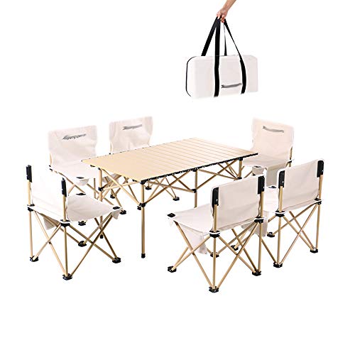 Il Piano Del Tavolo In Lega Di Alluminio Può Essere Arrotolato Tavolo Da Campeggio Pieghevole Portatile E Set Di Sedie Utilizzato Per Tavolo Da Pranzo All'aperto Tavolo Da Barbecue Tavolo Da Cucina