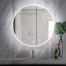 YSJX Specchio LED 50cm Specchio da Parete con Illuminazione LED per Il Bagno Camera da Letto,Controluce LED Specchio Rotondo con Touch Control,3 Dimmerabile,IP44 Impermeabile