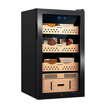 Xing Hua home Umidificatori Humidor Armadietto per Sigari Legno di Cedro per Uso Domestico Armadietto per Sigari Elettronici Idratante Sensore di umidità può Contenere 400-500 Sigari