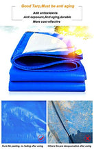 sknonr Telo Resistente Telo PE Spesso Telo Impermeabile Blu Telo di Copertura di qualità Premium for Campeggio all'aperto (3 x 4 m) 9 ft x 13 ft