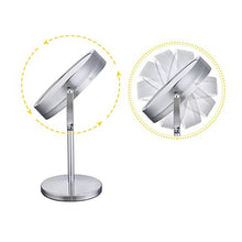 Specchio da trucco con luce a LED, specchio cosmetico con ingrandimento 10x, girevole a 360°, specchio da trucco per camera da letto o bagno, 7 pollici (colore -, dimensioni: -)