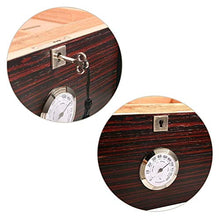 Auoeer Humidor Cedar con Una Grande capacità Vassoio di Legno Pera Scatola Classic