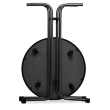 Beautissu Sylt Gastro Tavolo Alto Pieghevole Ø 70 cm Tavolo Bar Esterno Nero - Tavolino da Bar o da Cucina Rotondo per bistrot e Pub - Tavolo da Giardino - Resistente al Calore e ai Graffi