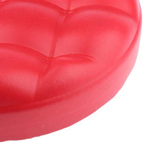 Morbido Cuscino Rimovibile Sgabello da Bar Salone di Bellezza Cuscino di Ricambio Sedia da Seduta Tonda Standard - Rosso