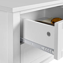 Yaheetech Set 2 Comodini Camera da Letto Comodino con 2 Cassetti 61 x 45 x 35 cm Tavolino Lato Moderno Mobile da Letto Tavolino Laterale Organizzatore da Letto Portaoggetti