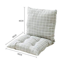 XHNXHN Cuscino per Sedile da Esterno per Interni Cuscino per Sedia con Schienale Traspirante Cuscino Morbido di Ricambio Cuscino per Sedile da Patio Profondo con Lacci-Giallo 40x40 cm (16x16 pollic