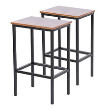 Bicaquu Sedia Alta da Pub, Sgabello da Cucina Quadrato Robusto e Resistente, Sgabello da Cucina, Bar per Feste Leggero per Soggiorno Cucina