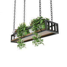 HLL Wine Rack, Hanging Cucina Ferro Wine Rack, industriale del vino Decorative Bottle Holder Magazzinaggio Fiore stand per/cucina/bar/gabinetto, nero,60CM,60CM