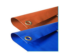 TENDAGGIMANIA Telo TELONE in PVC 650 g/mq con Orlo di Rinforzo perimetrale e Occhielli in Alluminio Ogni 50 cm. Varie Misure E Colori (3X4, Blu)