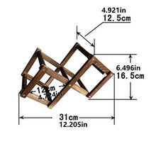 KUMOPYU Portabottiglie in Legno Accessori da Cucina Portabottiglie Pieghevole Portabottiglie Portabottiglie Portatile 3 6 10 Portabottiglie Bar Display Rack-3 Bottiglie Porta Vino Arredamento Casa