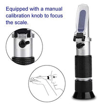 Oumefar Tester antigelo Rifrattometro antigelo Tester antigelo a glicole con manopola di calibrazione Manuale per Motori automobilistici