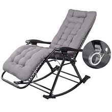 AI LI WEI SHUAIIJUAN Sedia per Il Tempo Libero Domestico Outdoor Rocking Chairs Pieghevole Sdraio da Giardino Lettino Tempo Libero - Patio Sdraio reclinabile con l'ammortizzatore Max.250kg