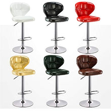 Set di Sgabelli in Pelle PU Set di 2 Sgabelli A Barre Girevoli da Cucina A Domicilio con Schienale, Sedie Ad Alto Bar White-High Stool -Large
