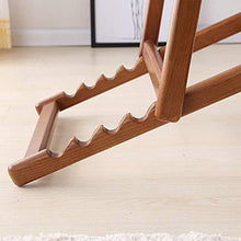 Sedia pieghevole in legno di quercia bianca in legno massello regolabile in 5 posizioni, poltrona da giardino con cuscino in tela di cotone e lino