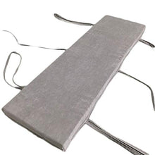 JHuanic - Cuscino per panca da giardino, morbido, per sedia a dondolo, per mobili da esterni, interni, per sala da pranzo, 2 o 3 posti, colore: grigio, 30 x 70 x 3 cm