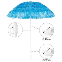 Kingsleeve Ombrellone da Spiaggia Hawaii Ø 160cm Altezza 180 cm inclinabile e regolabile in altezza