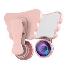 AFANG 3 in 1 Telefono Mobile Lente, Bellezza Fill Light Professionale Selfie Ripresa Mobile Lente Esterna Telefono, Selfie Ring Light 3 in 1 Clip-On Beauty Fill Light,D