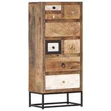 FAMIROSA Cassettiera 45x30x105 cm, in Legno Massello di Recupero