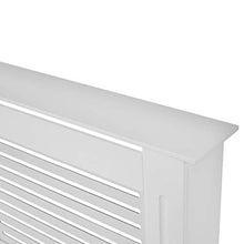 Yusheng - Copertura per radiatore in legno, in MDF, verniciato bianco, moderno, per griglia a doghe e radiatore, protezione contro le bruciature, accessori per mobili per la casa, 81 x 171 x 19 cm