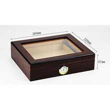 NIHAOA Accessori del Sigaro Corrosione Cigar Humidor Cigar Box Portatile - Trasparente Glass Window Tenuta buona generalità Forte Usura a Buon rifornimento di umidità