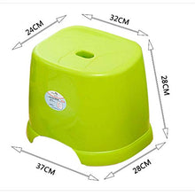 WUJIAN Sgabello da Bagno E DocciaSgabello Piccolo Sgabello da Bagno Sgabello Antiscivolo da Bagno in Plastica Spessa Sgabello Verde per Divano da SoggiornoSgabello da Doccia con Schienale E Braccioli
