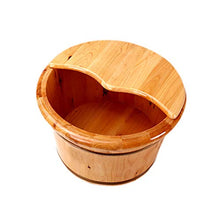 Legno Pediluvio per Vasca for I Piedi Bacino di Am Barilotto Del Bagno Del Piede, Barilotto Di Bagno Del Piede Di Legno Solido, Pediluvio, Bacino Di Pedicure, Bacino Di Massaggio Del Piede, Casa, Hote