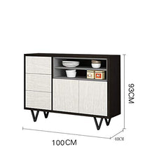 AWYJ Credenza Governo di immagazzinaggio Cupboard Buffet Server Credenza Credenza in Piedi Bagagli Petto Pranzo Cabinet Tavolo Console (Color : White, Size : 100x40x93cm)