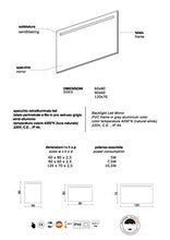 Kiamami Valentina SPECCHIO 90X60 RETRO-ILLUMINATO CON FASCIA A LED IN ALTO